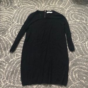 Black Zara Knit Sweater Dress - Size L